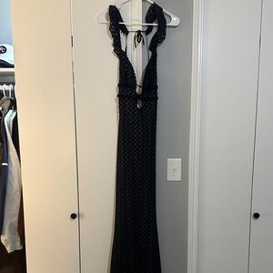 Elegant navy Maxi Dress